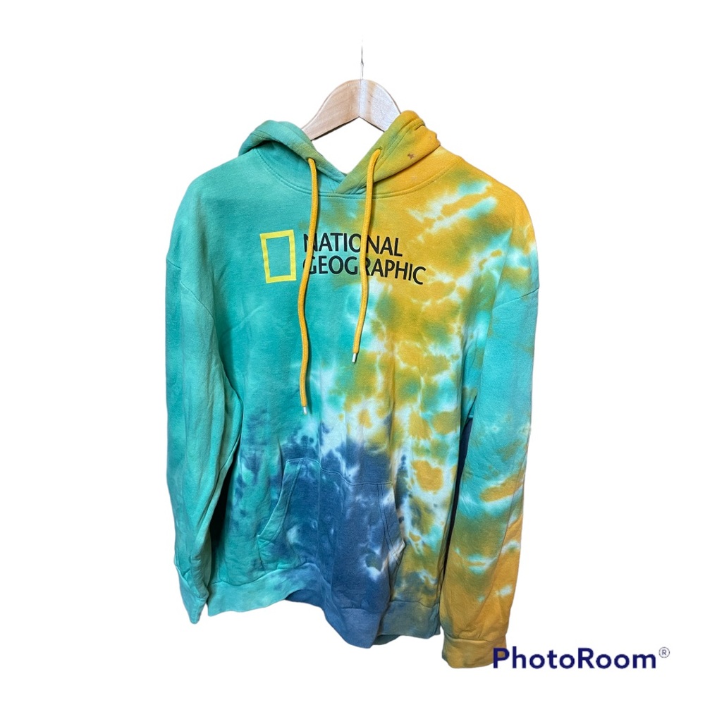 National Geographic Tie Dye Hoodie (Large)